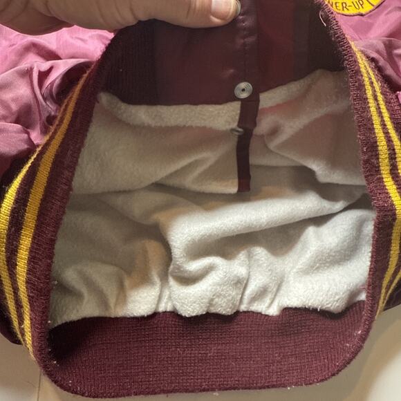 Vtg Birdie Satin Jacket Men Sz XL MMAA Basketball 1982 Runner Up Maroon MN - Picture 11 of 14